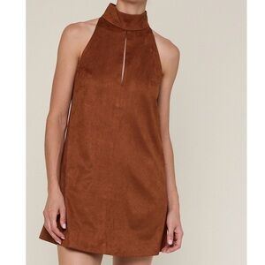 Sky to Moon Suede Dress